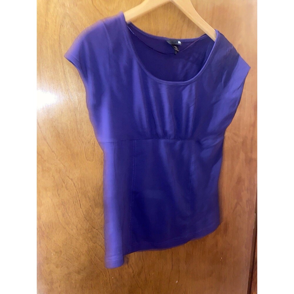 H&M purple Cap sleeve Top Size Large